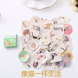 40 PCS/box Mini Cartoon Paper Sticker Decoration Decal DIY Album Scrapbooking Seal Sticker Kawaii Stationery Gift Material Escol