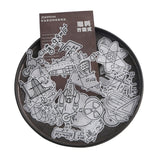 Mohamm Travel Series and Paper Sticker Pack Handbook Journal Diary Decorative Sticker Paper Scrapbooking Diy Craft Stationery