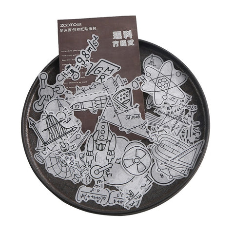 Mohamm Travel Series and Paper Sticker Pack Handbook Journal Diary Decorative Sticker Paper Scrapbooking Diy Craft Stationery