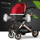 High landscape baby stroller can sit four wheel shock absorber folding two-way bb baby child baby stroller - THE PLACE TO BE !!