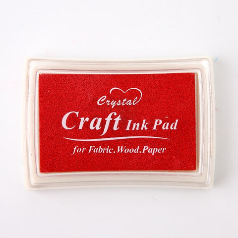 Mr Paper 15 Colors Inkpad Handmade DIY Craft Oil Based Ink Pad for Fabric Wood Paper Scrapbooking Ink pad Finger Painting