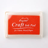 Mr Paper 15 Colors Inkpad Handmade DIY Craft Oil Based Ink Pad for Fabric Wood Paper Scrapbooking Ink pad Finger Painting