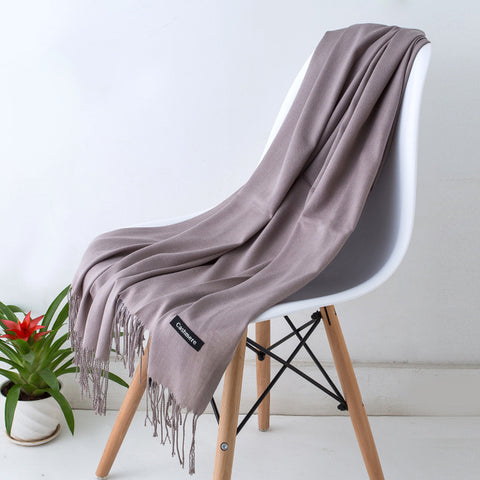 2019 Fashion Women Cashmere Solid Scarf Summer Thin Pashmina Shawls and Wraps Long Soft Female Foulard Hijab Stoles Head Scarves