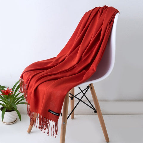 2019 Fashion Women Cashmere Solid Scarf Summer Thin Pashmina Shawls and Wraps Long Soft Female Foulard Hijab Stoles Head Scarves