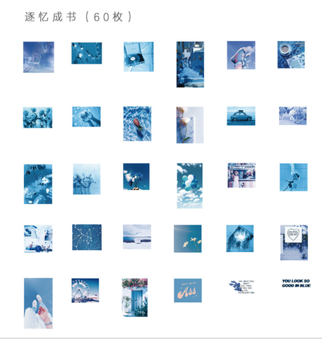 60pcs/1pack Kawaii Stationery Stickers Remembrance time Diary Planner Decorative Mobile Stickers Scrapbooking DIY Craft Stickers