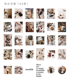 60pcs/1pack Kawaii Stationery Stickers Remembrance time Diary Planner Decorative Mobile Stickers Scrapbooking DIY Craft Stickers