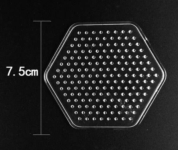 5mm Hama Beads Pegboard Toy DIY PUPUKOU Beads tool Educational Tangram Jigsaw Puzzle Template Kids Toy