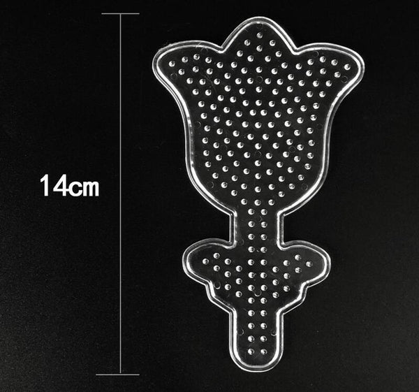 5mm Hama Beads Pegboard Toy DIY PUPUKOU Beads tool Educational Tangram Jigsaw Puzzle Template Kids Toy