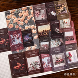 40pcs/pack Creative Journal Decorative Sticker Label Diary Stationary Japanese Deco Photograph Album Sticker Flakes Scrapbooking