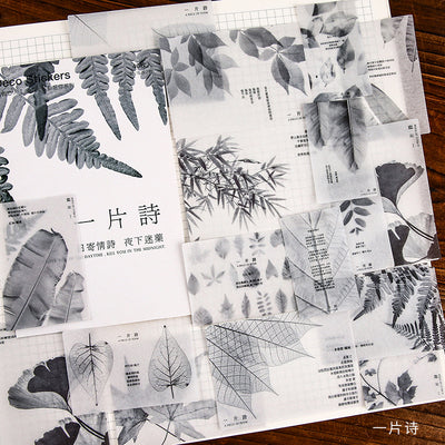 40pcs/pack Creative Journal Decorative Sticker Label Diary Stationary Japanese Deco Photograph Album Sticker Flakes Scrapbooking