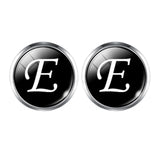 Men's Fashion A-Z Single Alphabet Cufflinks Silver Color Letter Cuff Button for Male Gentleman Shirt Wedding Cuff Links Gifts - THE PLACE TO BE !!