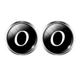 Men's Fashion A-Z Single Alphabet Cufflinks Silver Color Letter Cuff Button for Male Gentleman Shirt Wedding Cuff Links Gifts - THE PLACE TO BE !!