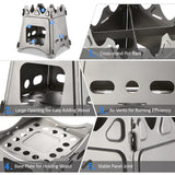 stain resistant Steel wooden
enen Stove outside Camping small
 foldable



 stain resistant Steel  wooden
enen Stove for outside Camping Cooking BBQ outing - THE PLACE TO BE !!